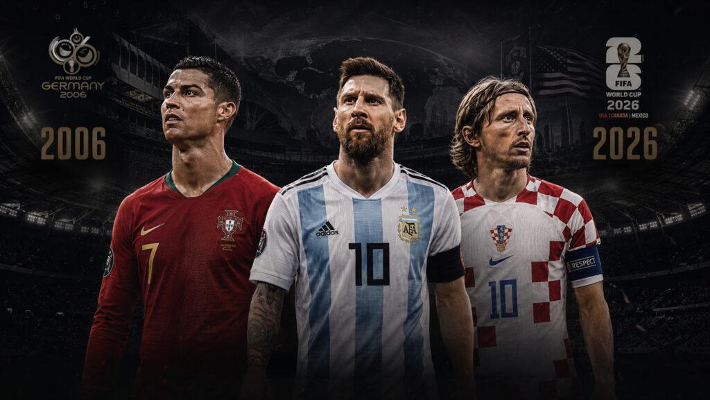 Ronaldo, Messi und Modrić: Das einzige Überlappungstrio der WM über 20 Jahre