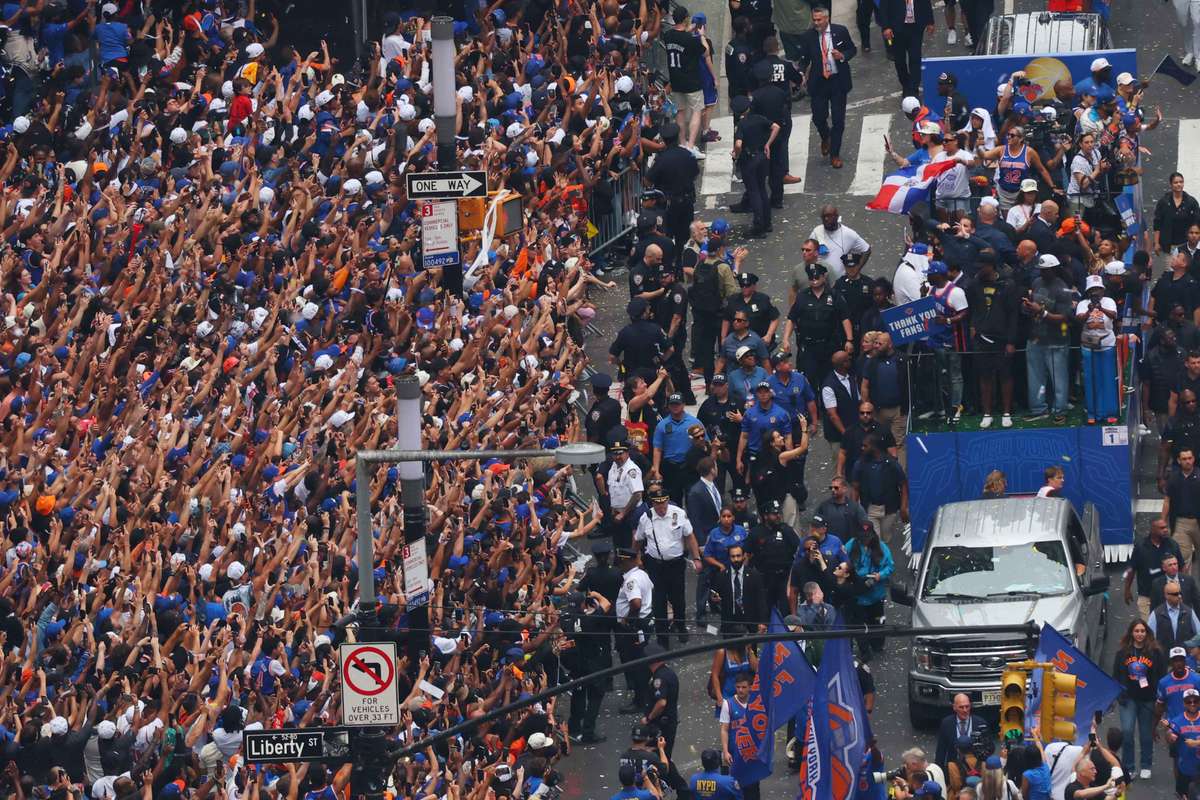 Manhattan invasa dalla parata dei campioni dei Knicks